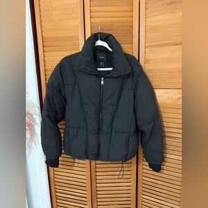 Forever 21 Black Quilted Puffer Jacket